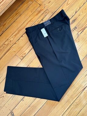 Brooks Brothers REGENT FIT Black Dress Pants 38 x 32 NWT